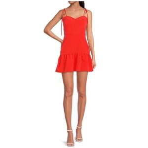 Elegant Red Sleeveless Dress